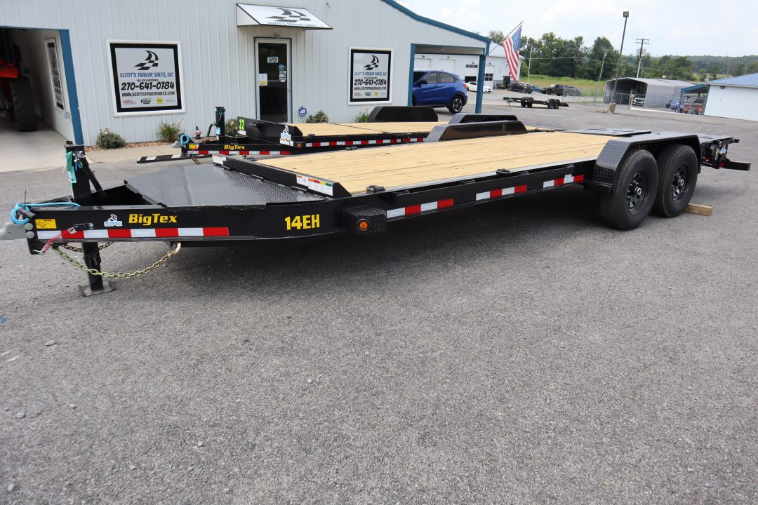 New 2027 Big Tex 14EH 20' Equipment Trailer w/ Mega Ramps