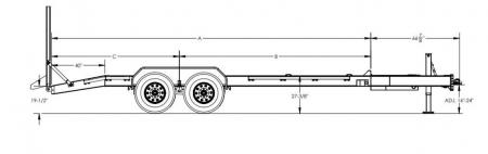 New 2027 Big Tex Trailers 14EH 22' Equipment Trailer w/ Mega Ramps