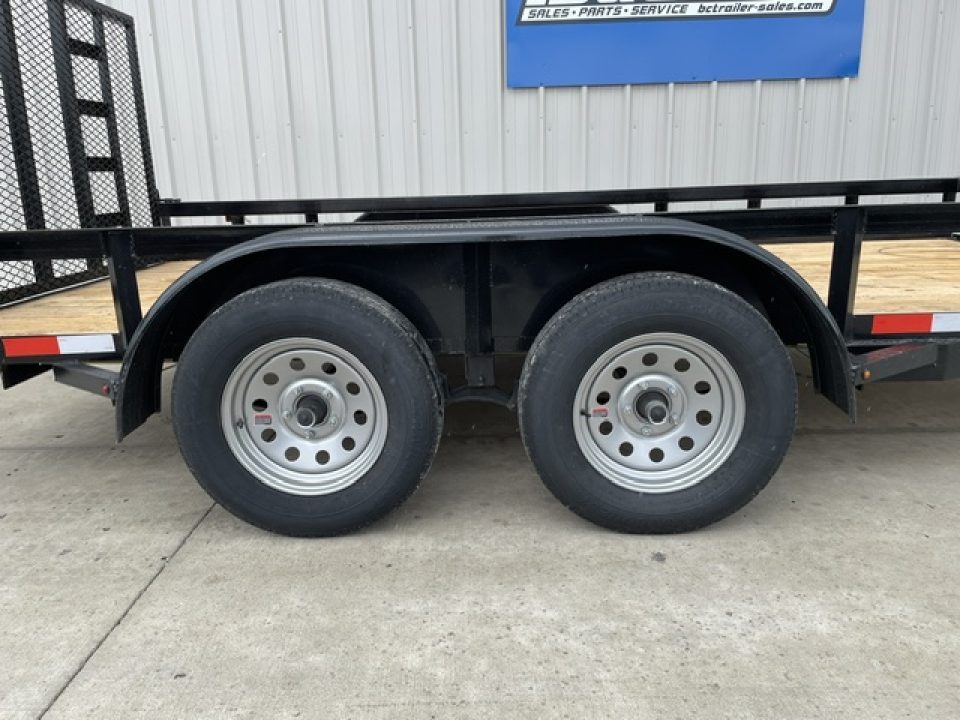 New 2026 C&M 82X14 ANGLE TOP UTILITY (2) 3500lb TANDEM AXLES, GVWR 7000lb, 4' GATE
