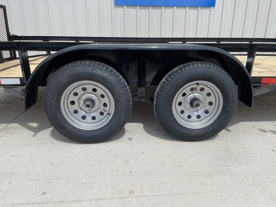 New 2026 C&M 82X16 UTILITY (2) 3500lb AXLES, GVWR 7000lbs, 32" GATE, DOVETAIL