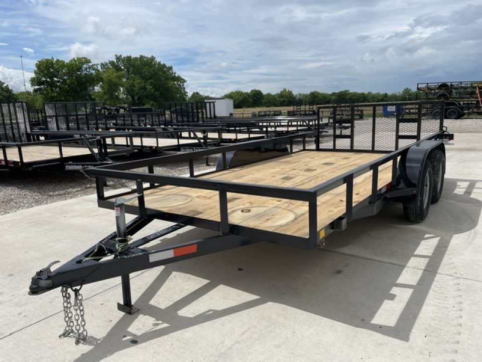 New 2026 C&M 82X16 UTILITY (2) 3500lb AXLES, GVWR 7000lbs, 32" GATE, DOVETAIL