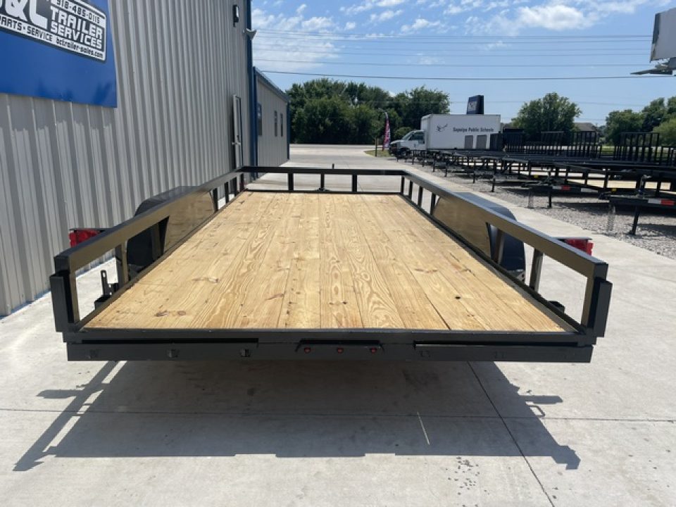 New 2026 C&M 82X16 ANGLE TOP UTILITY, WITH 4' RAMPS (2) 3500lb AXLES, GVWR 7000lbs