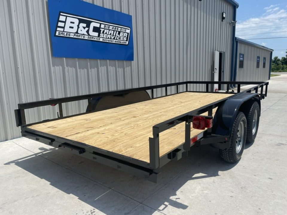 New 2026 C&M 82X16 ANGLE TOP UTILITY, WITH 4' RAMPS (2) 3500lb AXLES, GVWR 7000lbs