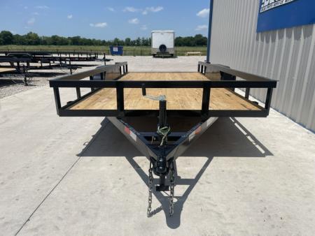 New 2026 C&M 82X16 ANGLE TOP UTILITY, WITH 4' RAMPS (2) 3500lb AXLES, GVWR 7000lbs
