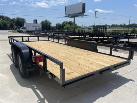 New 2026 C&M 82X16 ANGLE TOP UTILITY, WITH 4' RAMPS (2) 3500lb AXLES, GVWR 7000lbs