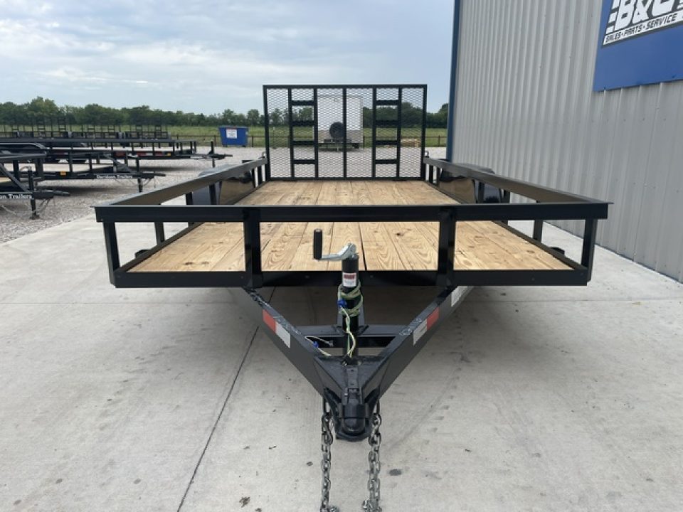 New 2026 C&M 82X16 ANGLE TOP UTILITY (2) 3500lb AXLES, GVWR 7000lbs, 4' GATE