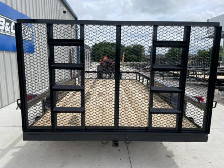 New 2026 C&M 82X16 ANGLE TOP UTILITY (2) 3500lb AXLES, GVWR 7000lbs, 4' GATE