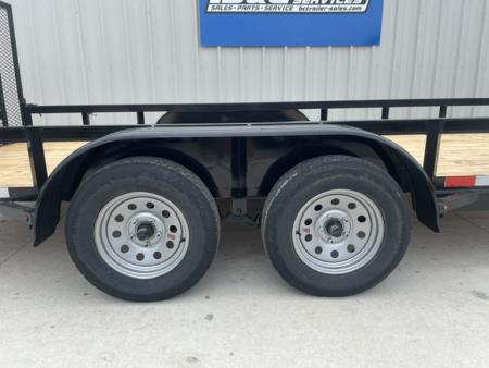 New 2026 C&M 82X16 ANGLE TOP UTILITY (2) 3500lb AXLES, GVWR 7000lbs, 4' GATE