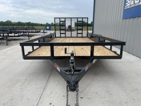New 2026 C&M 82X16 ANGLE TOP UTILITY (2) 3500lb AXLES, GVWR 7000lbs, 4' GATE