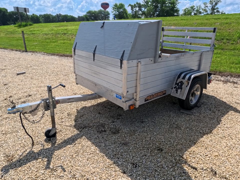 Used 2007 Aluma 548 with 24" Rack Kit and 2,000 lb. GVWR Utility Trailer
