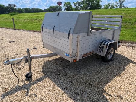 Used 2007 Aluma 548 with 24  Rack Kit and 2,000 lb. GVWR Utility Trailer