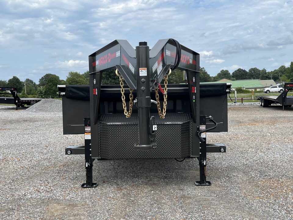 New 2027 MAXXD 96"X16' 21K Deckover Gooseneck Dump Trailer