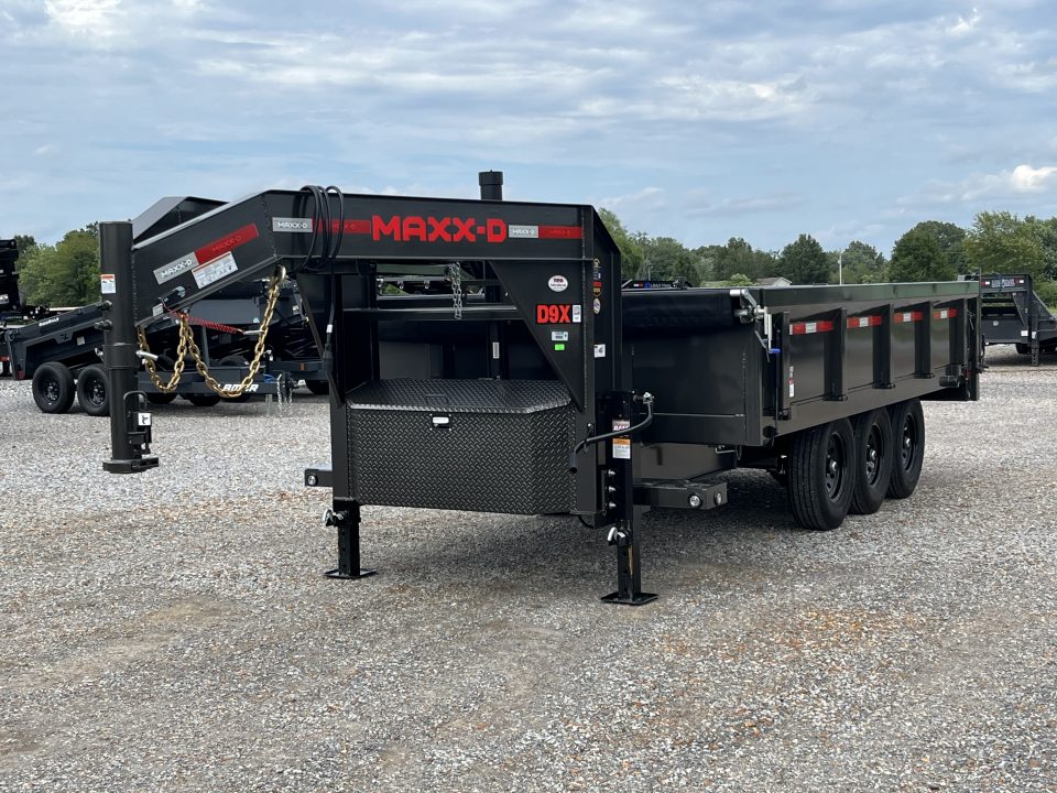 New 2027 MAXXD 96"X16' 21K Deckover Gooseneck Dump Trailer