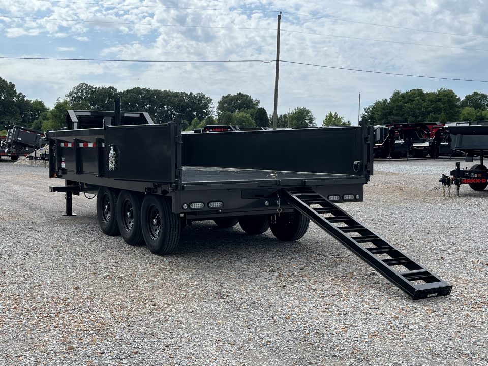 New 2027 MAXXD 96"X16' 21K Deckover Gooseneck Dump Trailer