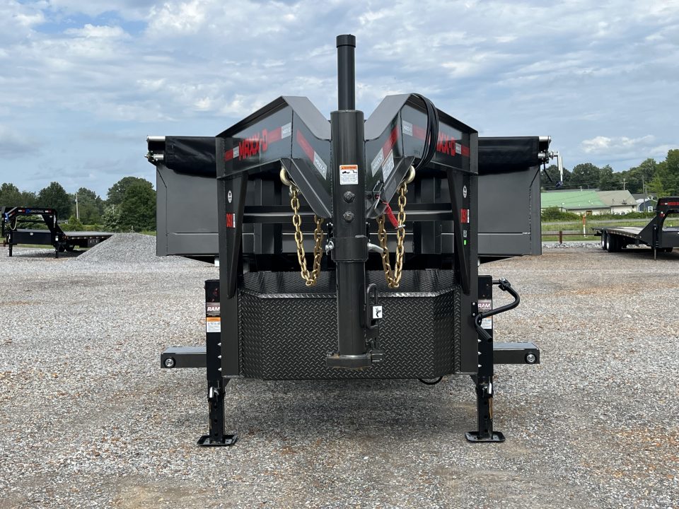 New 2027 MAXXD 96"X16' 21K Deckover Gooseneck Dump Trailer