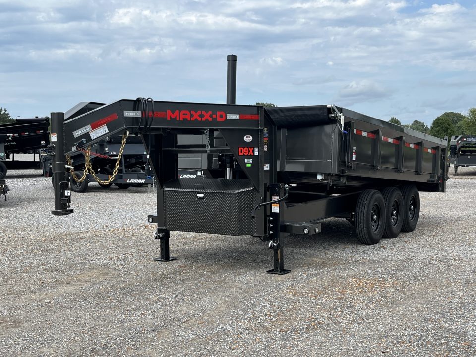New 2027 MAXXD 96"X16' 21K Deckover Gooseneck Dump Trailer