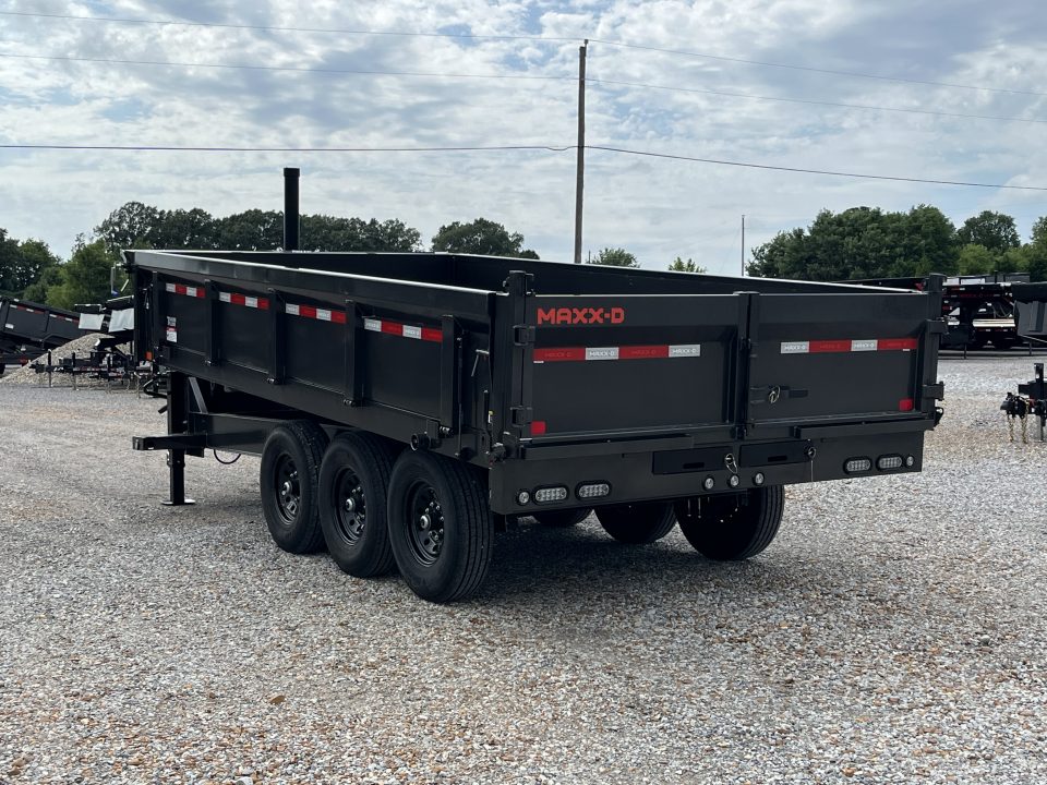 New 2027 MAXXD 96"X16' 21K Deckover Gooseneck Dump Trailer