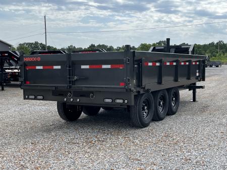 New 2027 MAXXD 96"X16' 21K Deckover Gooseneck Dump Trailer