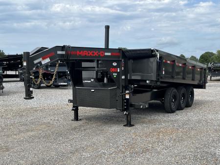 New 2027 MAXXD 96"X16' 21K Deckover Gooseneck Dump Trailer