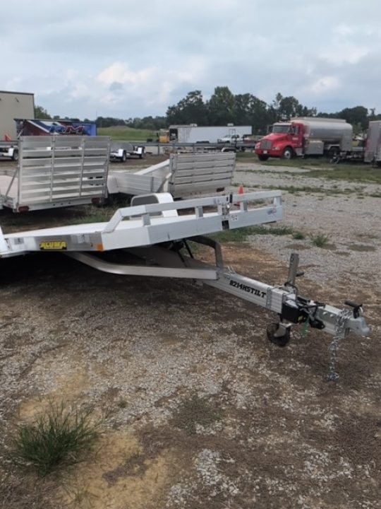 New 2027 Aluma 8214H-TILT-S-EL-RTD Tilt Trailer
