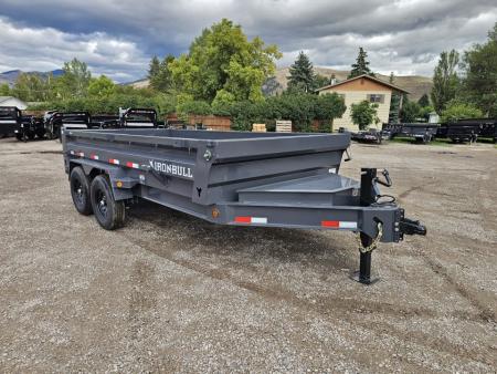 New 2026 Iron Bull 7x14 15k Low-Pro Dump Trailer