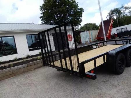 New 2027 Currahee 76x16' Landscape, 14" Sides, Removable Ramp Gate
