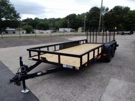 New 2027 Currahee 76x16' Landscape, 14" Sides, Removable Ramp Gate