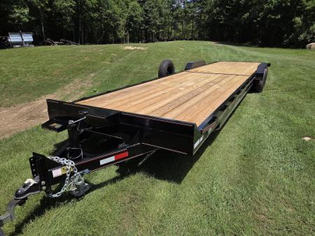 New 2026 Triple R Trailers 7x34 14,000lb gvwr open flat bed trailer Car Hauler