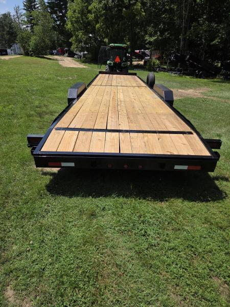 New 2026 Triple R Trailers 7x34 14,000lb gvwr open flat bed trailer Car Hauler