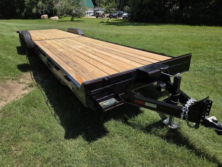 New 2026 Triple R Trailers 7x34 14,000lb gvwr open flat bed trailer Car Hauler
