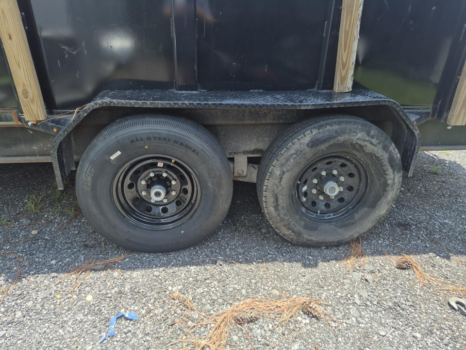 Consignment 2024 TrailMaxx 7x16 Gooseneck Dump Trailer | 4' Steel Sides & 2' Wood Extensions