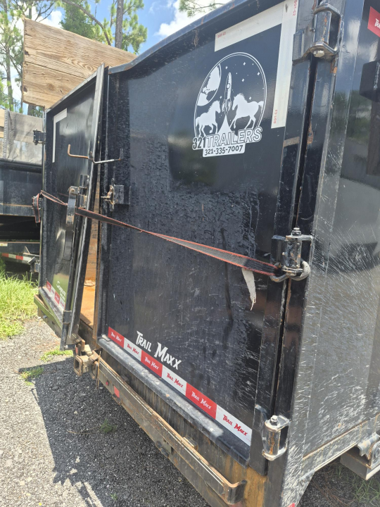 Consignment 2024 TrailMaxx 7x16 Gooseneck Dump Trailer | 4' Steel Sides & 2' Wood Extensions