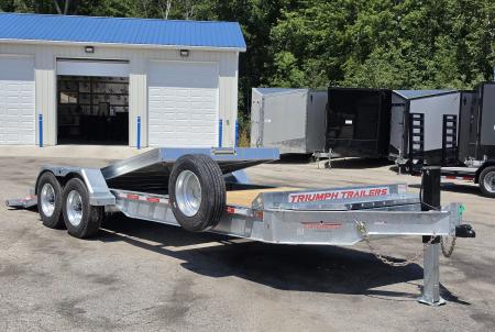 New 82 X 16+6 SPLIT DECK GALVANIZED 8 K AXLES 16' TILT 6' STATIONARY 2027 TRIUMPH