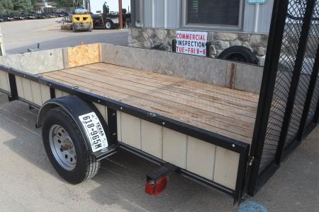 Used 2023 Texas Bragg Trailers 6'X12' Square Tubing Top Utility Trailer