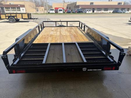 New 2026 Sure-Trac 7X14 TUBE TOP 7K Utility Trailer