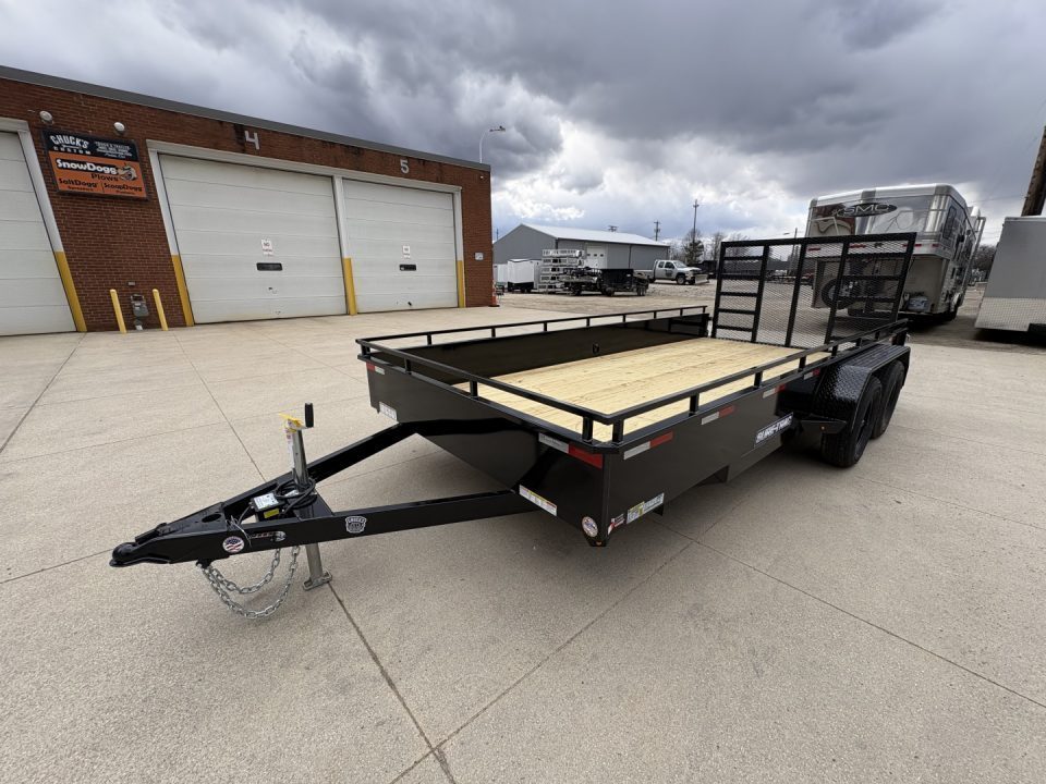 New 2026 Sure-Trac 7X16 TANDEM STEEL HIGH SIDE Utility Trailer