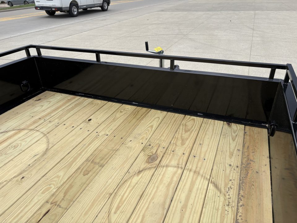 New 2026 Sure-Trac 7X16 TANDEM STEEL HIGH SIDE Utility Trailer
