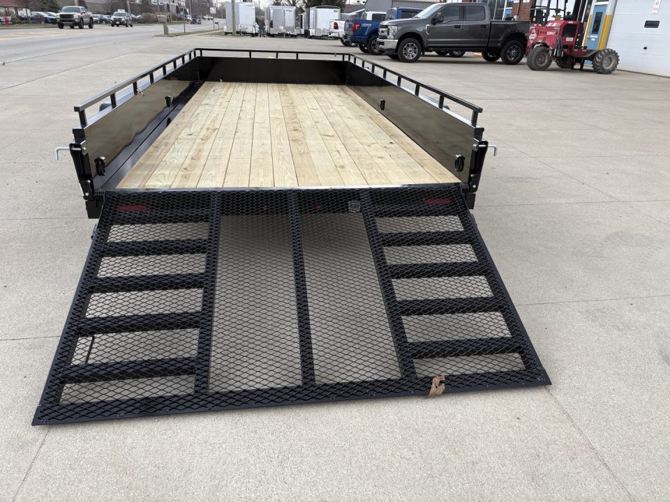 New 2026 Sure-Trac 7X16 TANDEM STEEL HIGH SIDE Utility Trailer