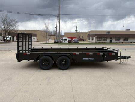 New 2026 Sure-Trac 7X16 TANDEM STEEL HIGH SIDE Utility Trailer