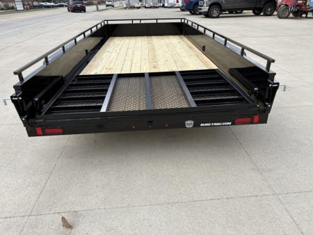 New 2026 Sure-Trac 7X16 TANDEM STEEL HIGH SIDE Utility Trailer