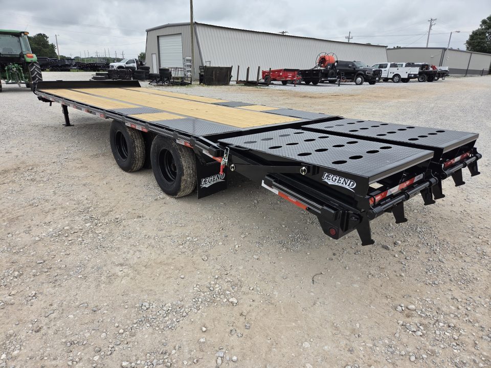 New 2026 Legend 102X25 TANDEM LO-PRO DECKOVER PINTLE W/10K AXLES MAX RAMPS & SPARE
