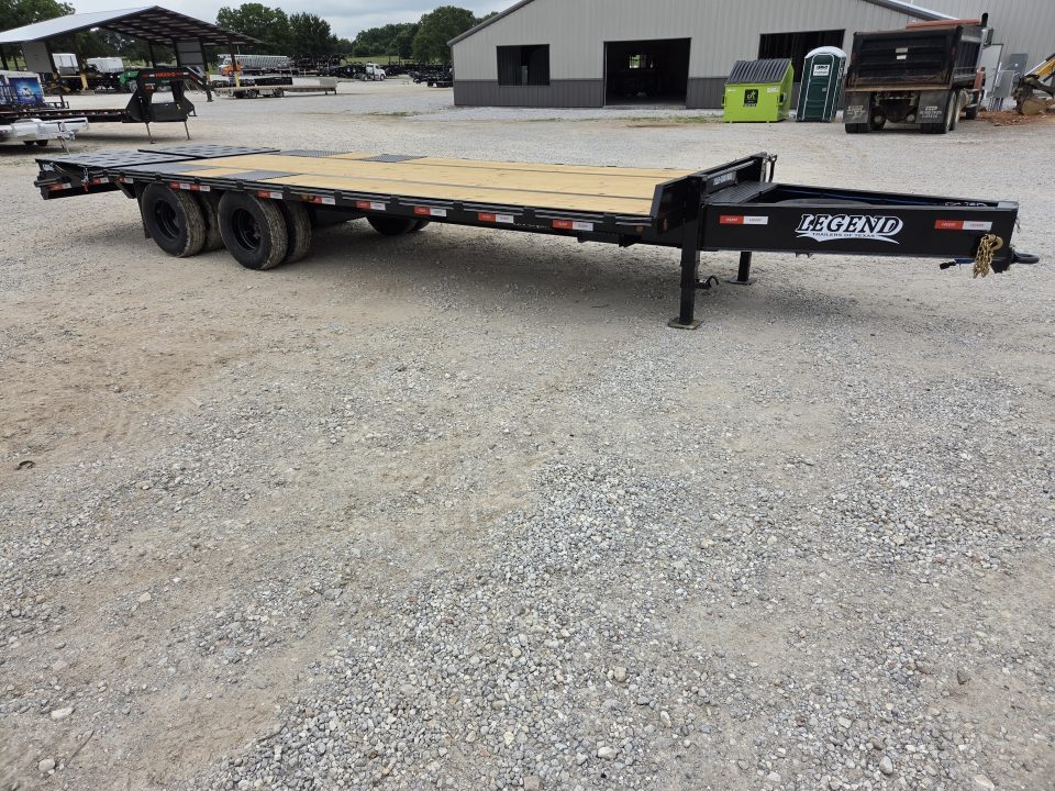 New 2026 Legend 102X25 TANDEM LO-PRO DECKOVER PINTLE W/10K AXLES MAX RAMPS & SPARE