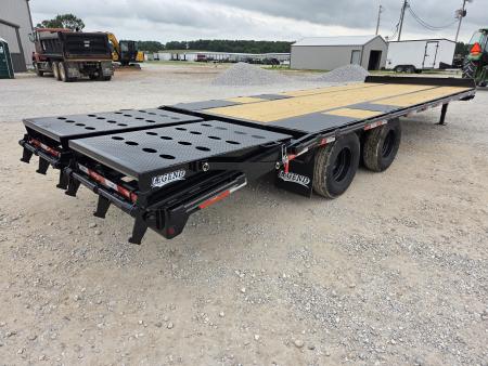 New 2026 Legend 102X25 TANDEM LO-PRO DECKOVER PINTLE W/10K AXLES MAX RAMPS & SPARE