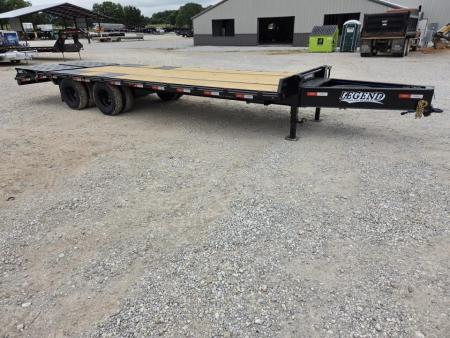 New 2026 Legend 102X25 TANDEM LO-PRO DECKOVER PINTLE W/10K AXLES MAX RAMPS & SPARE