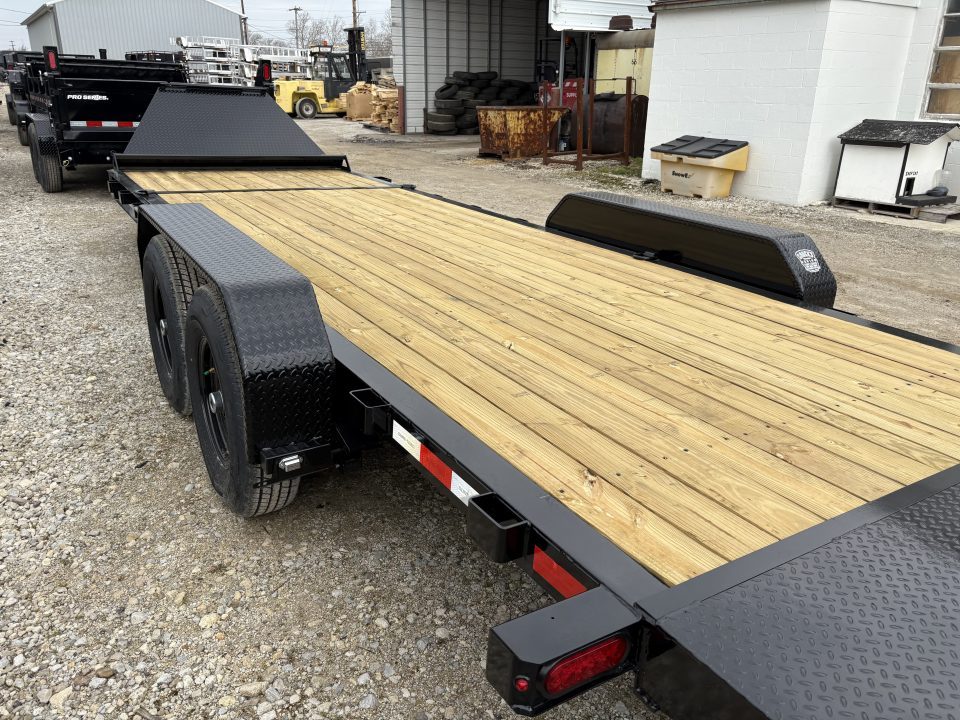 New 2026 Sure-Trac 7 x 18+4 Pro Series Beam Tilt Equipment 15.4K Tilt Trailer