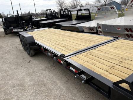 New 2026 Sure-Trac 7 x 18+4 Pro Series Beam Tilt Equipment 15.4K Tilt Trailer