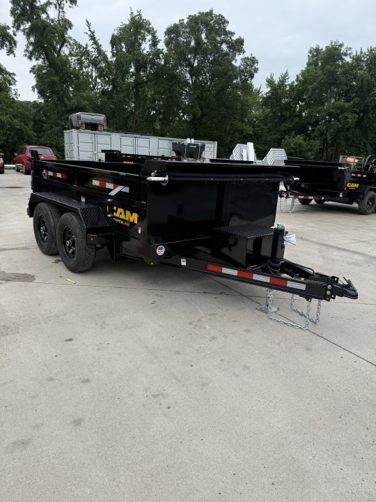 New 2026 CAM 6X10 - 10K Dump Trailer w/ Ramps - Tarp Kit - Black