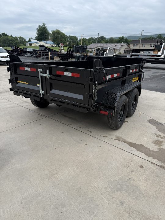 New 2026 CAM 6X10 - 10K Dump Trailer w/ Ramps - Tarp Kit - Black