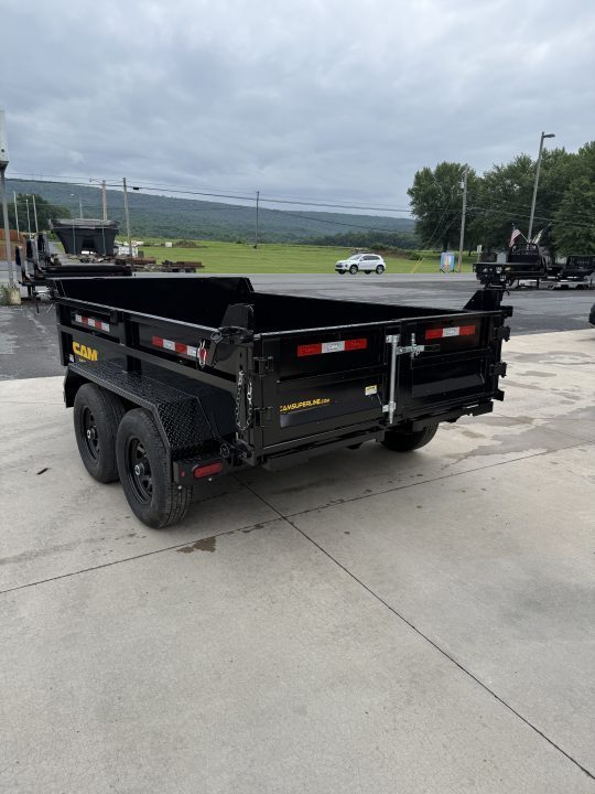 New 2026 CAM 6X10 - 10K Dump Trailer w/ Ramps - Tarp Kit - Black