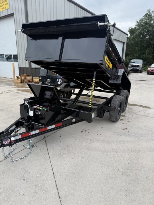New 2026 CAM 6X10 - 10K Dump Trailer w/ Ramps - Tarp Kit - Black